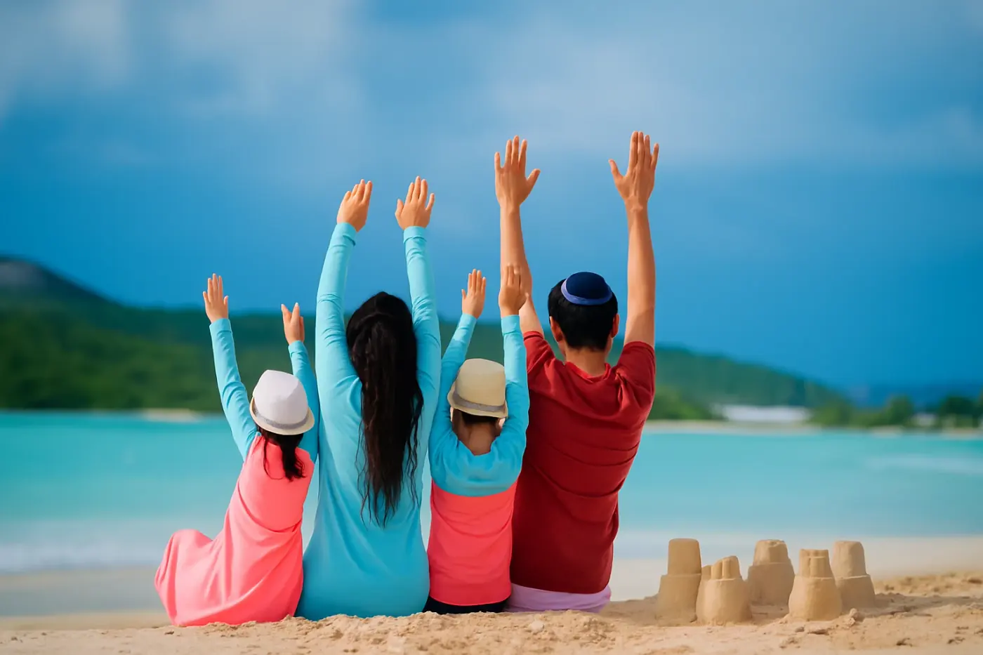 A Jewish family enjoying the Bahamas